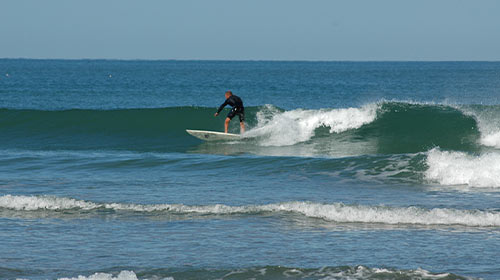 surf sur les vagues de l'océan